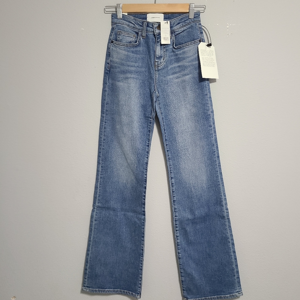Current/Elliott high rise scooped Jarvis flare jeans vintage style size 24 - Picture 4 of 11